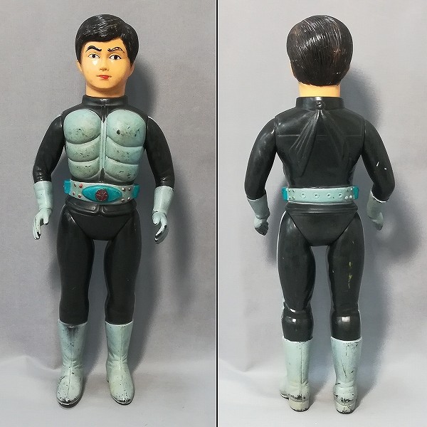 買取】旧バンダイ 仮面ライダー キングサイズ ソフビ 面取れ 全高約