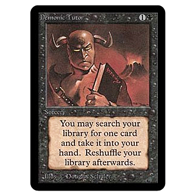 買取】MTG 吸血の教示者 Vampiric Tutor ビジョンズ VIS 黒 R レア