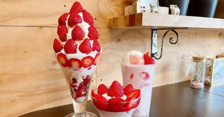 くまさんカフェ（＠西予/カフェ）農園直営カフェでいただくいちご