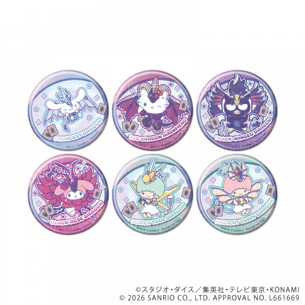 ホログラム缶バッジ(65mm)「遊☆戯☆王5D's×サンリオキャラクターズ