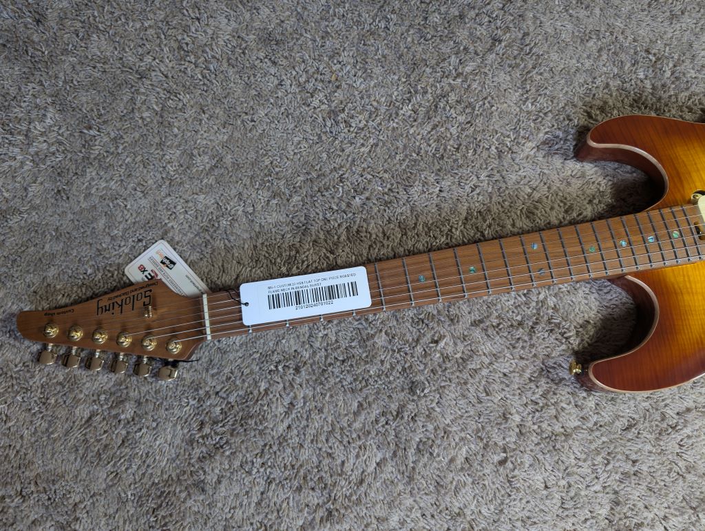 Electric Guitar Soloking MS-1 Custom 22 HSS Flat Top One Piece