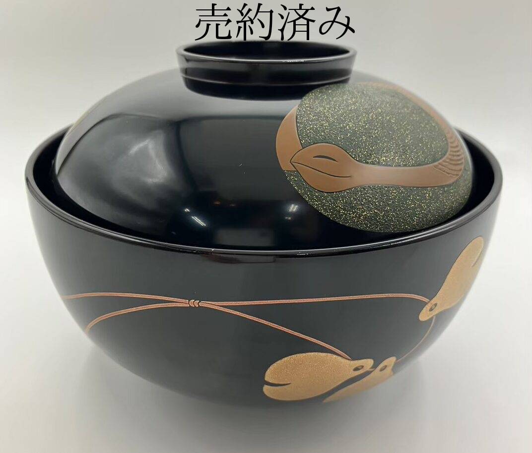 表斎造 長寛写手遊蒔絵吸物椀10客組 共箱 - kaji's antiques 梶 古美術
