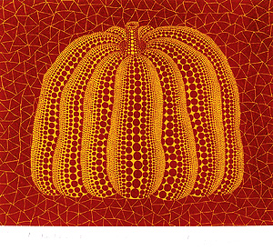 草間彌生「かぼちゃ(RY)」シルクスクリーン27×32.5cm