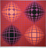 クリスチャン・ラッセン「コスモス(L)」版画76×50.5cm