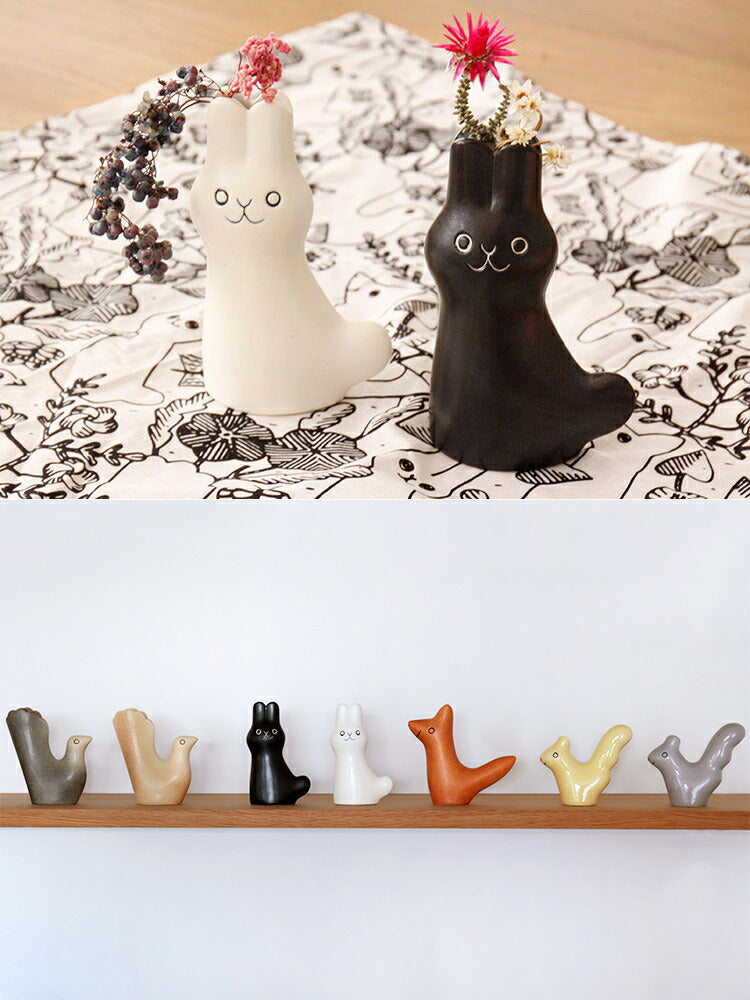 フラワーベースオブジェ 鹿児島睦×Keramikstudion En Liten Van 小さな