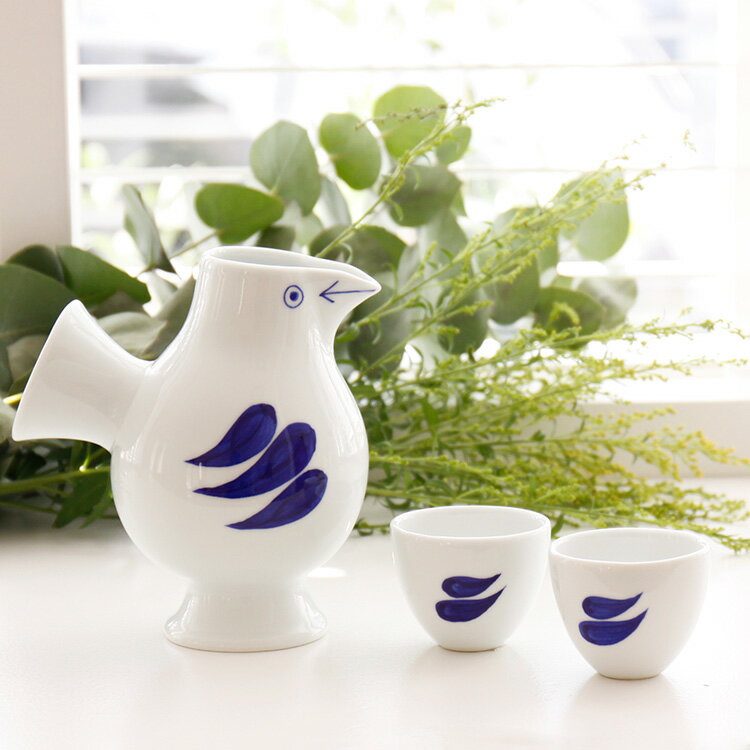 リサラーソン LisaLarson 徳利とお猪口 おさけとり リサ・ラーソン 鳥