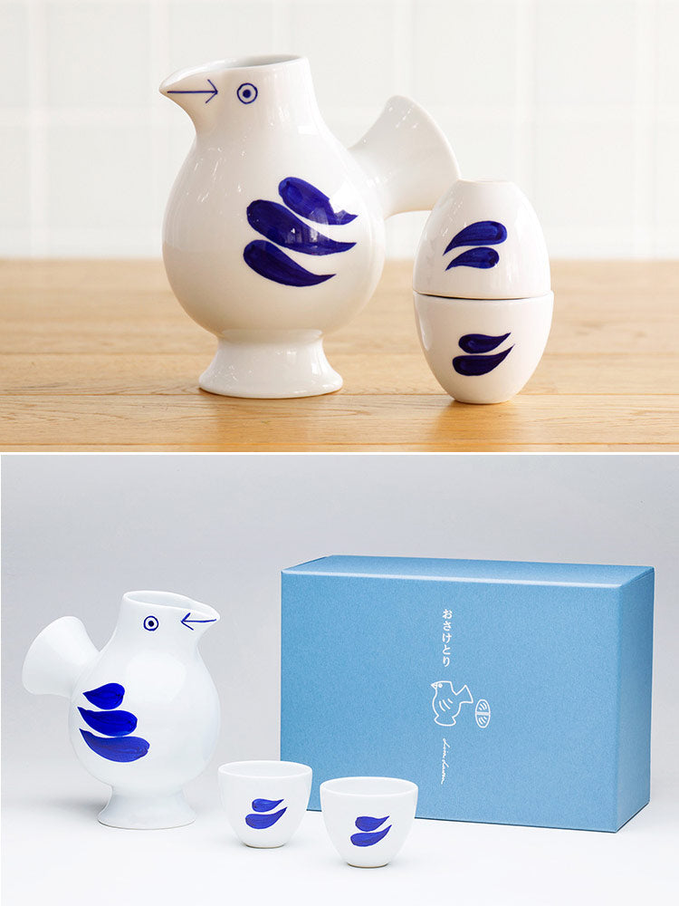 リサラーソン LisaLarson 徳利とお猪口 おさけとり リサ・ラーソン 鳥