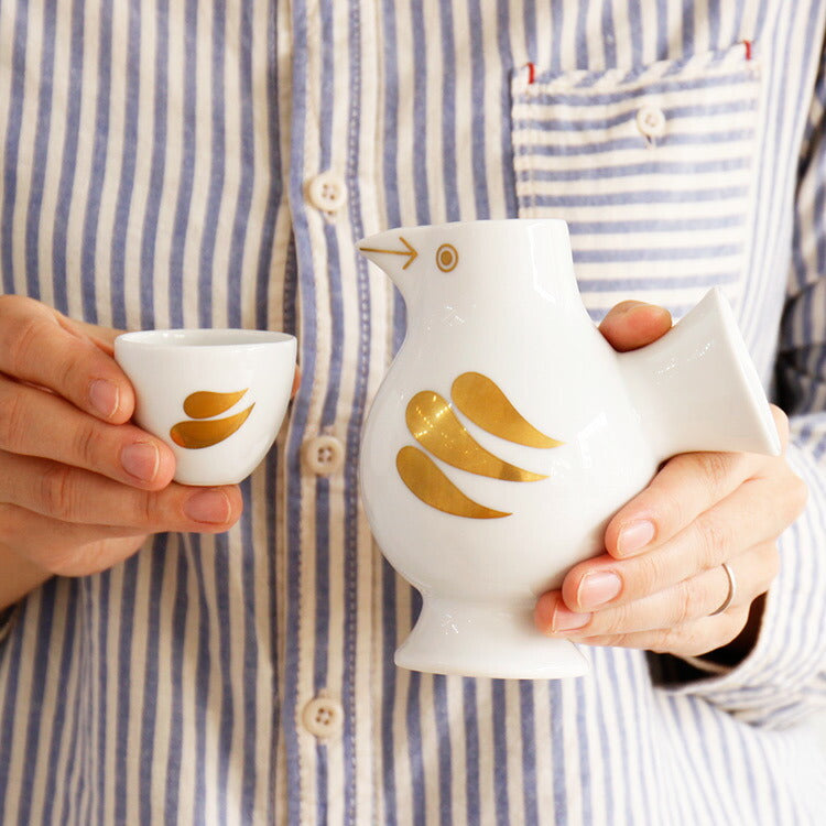 リサラーソン LisaLarson 徳利とお猪口 おさけとり 金 リサ・ラーソン