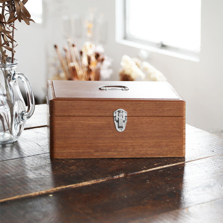 ツガの救急箱 Mサイズ 倉敷意匠 ウッドボックス 薬箱 木箱 収納