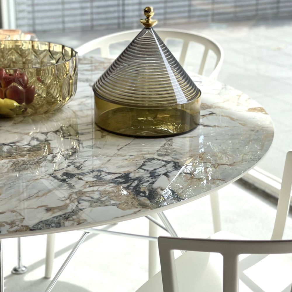 グロッシーラウンド118(トップ マーブルブラック/フレーム ブラック