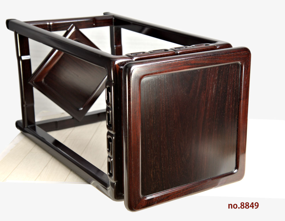 花台: 紫檀 角高卓 日本製 高さ61cm 大阪唐木指物 no.8849 / 唐木家具OSAKA