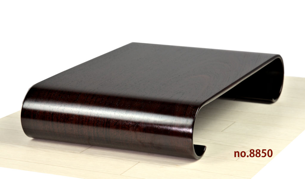 花台: 巻き足花台 花梨 巾44cm 漆仕上げ no.8850 / 唐木家具OSAKA