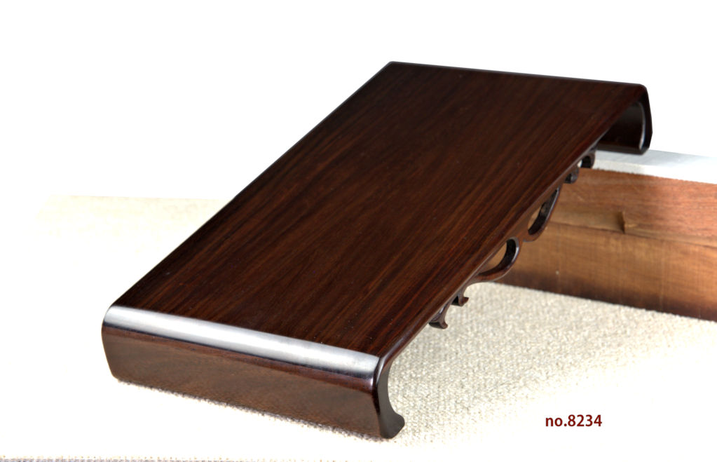 花台: 紫檀 小さい 花台 盆栽台 若畑作 巾32cm 大阪唐木指物 no.8234