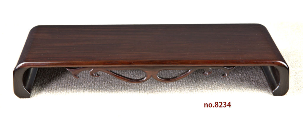 花台: 紫檀 小さい 花台 盆栽台 若畑作 巾32cm 大阪唐木指物 no.8234