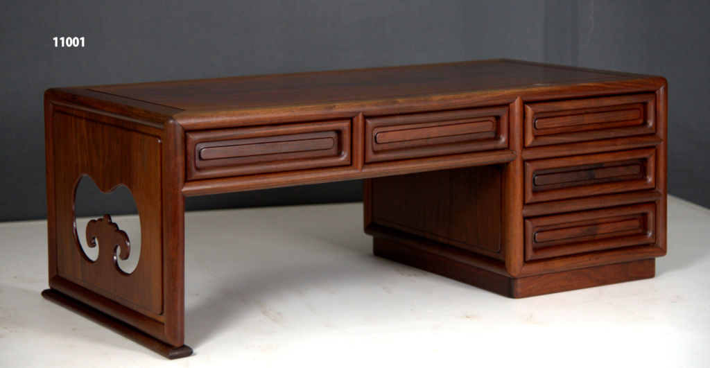 雑貨:紫檀 文机 5引き出 / 唐木家具OSAKA