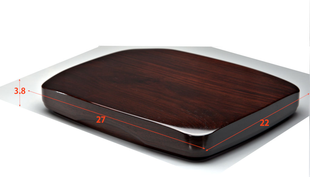 雑貨: 紫檀 くりぬき硯箱大 砂原作 大阪唐木指物 no.9105 / 唐木家具OSAKA