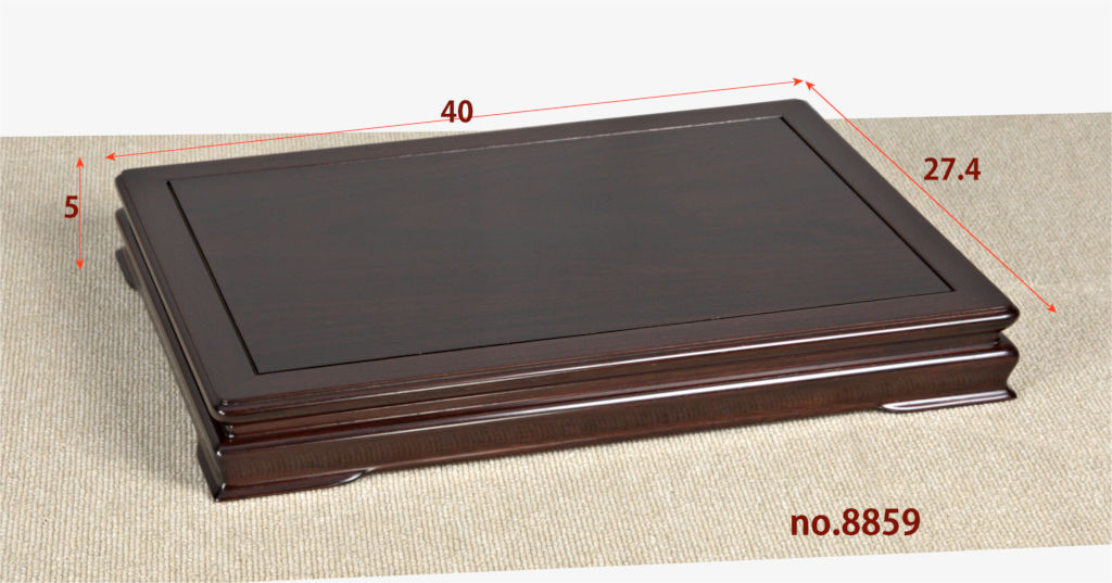 花台: 紫檀 吉勝作 平台 高さ5cm 大阪唐木指物 no.8859 / 唐木家具OSAKA