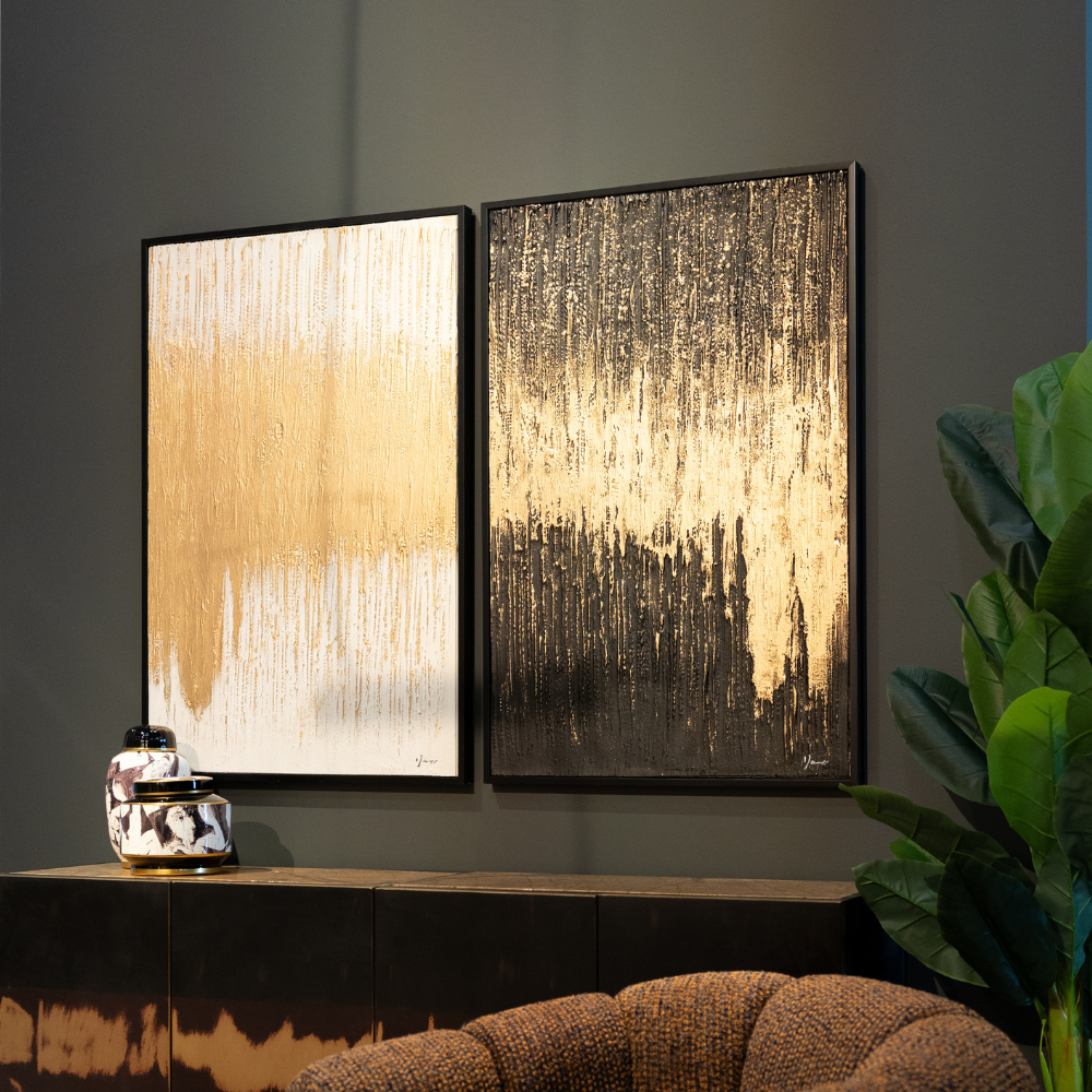 アブストラクト ホワイト 80×120 cm アート ｜【KARE】ドイツの家具