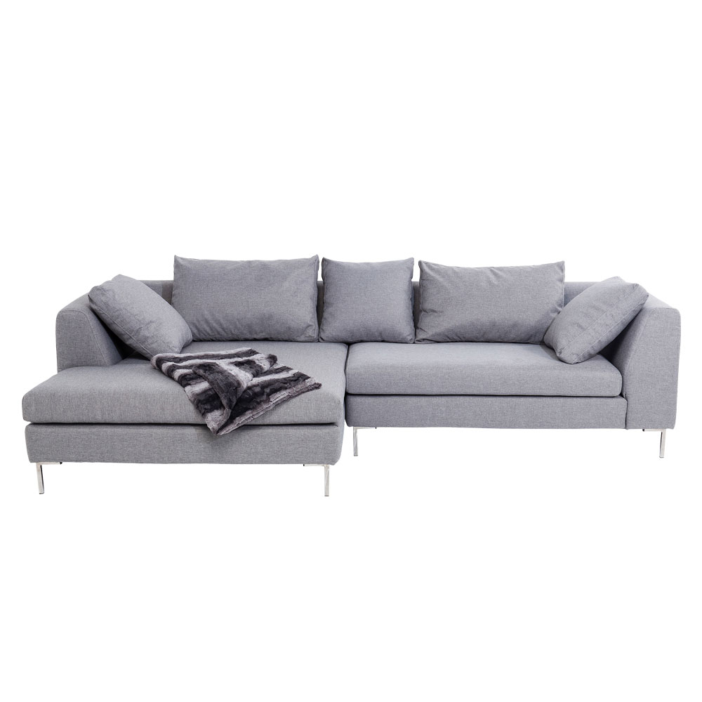 廃番】ジャンニ グレー レフト コーナーソファ - L型ソファー