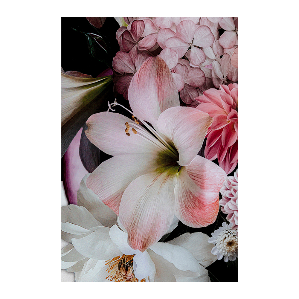 フラワリービューティー 80x120cm ガラスアート ｜【KARE】ドイツの