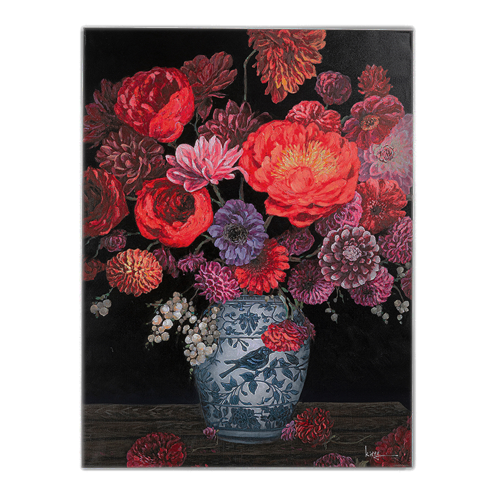 廃番】フラワーエクスプロージョン 120x90 cm タッチドピクチャー