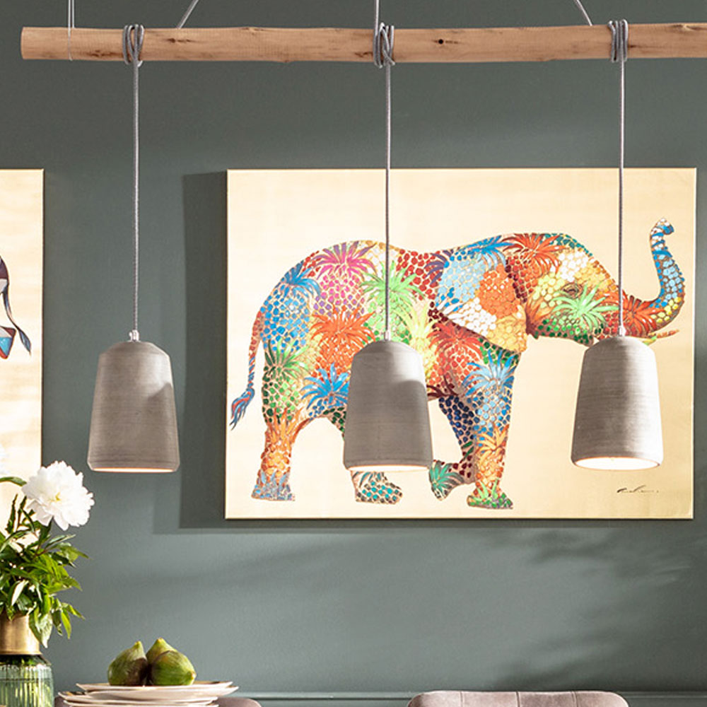 フラワーエレファント90x120cm タッチドピクチャー ｜【KARE】ドイツの