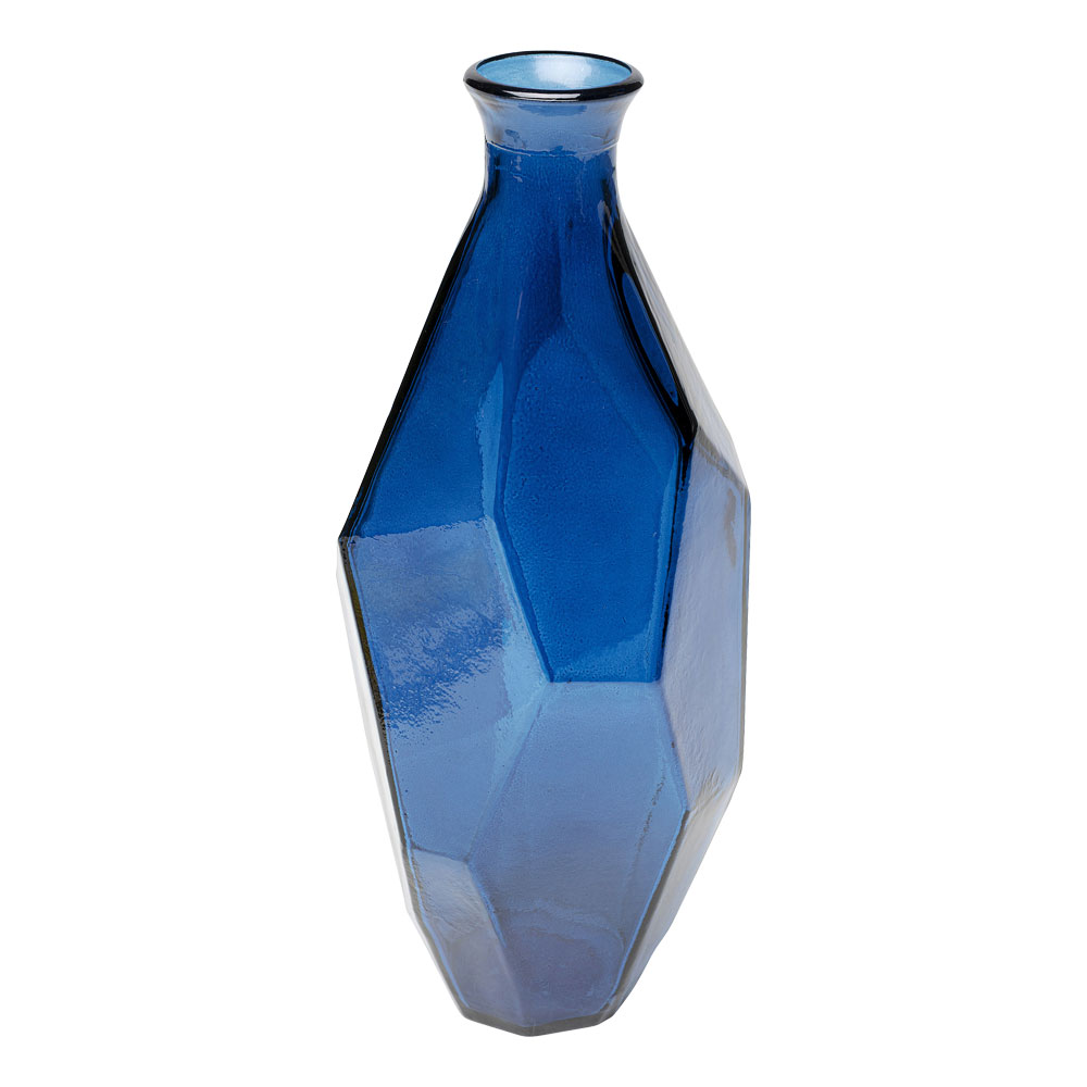 廃番】オリガミ ブルー 31cm フラワーベース * - 花瓶・フラワーベース