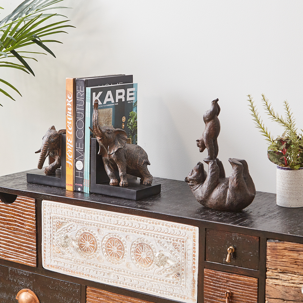 エレファント25cm（2 /セット） ブックエンド - ブックエンドの通販