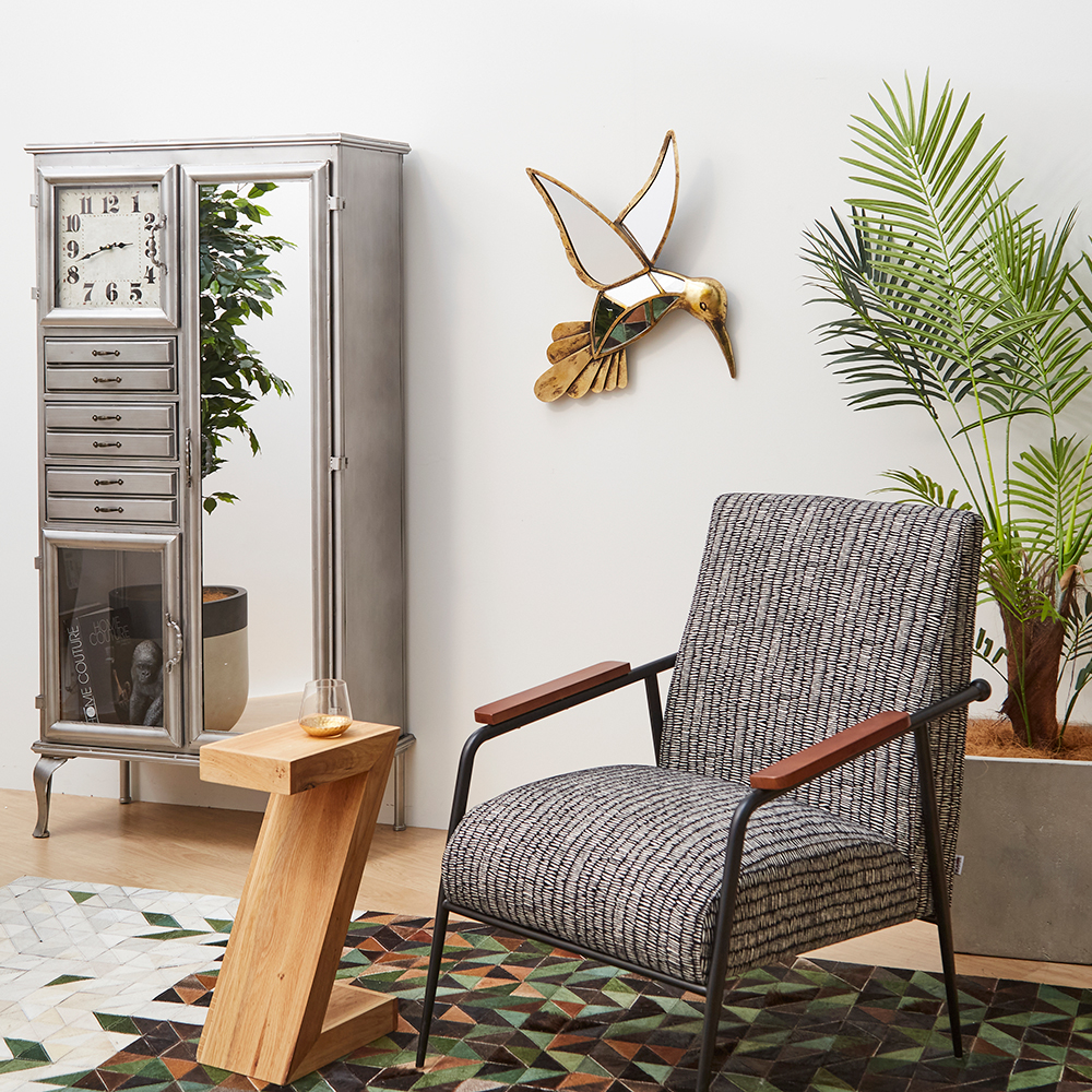 ハミングバードミラー60cm ウォールデコレーション - 壁インテリアの