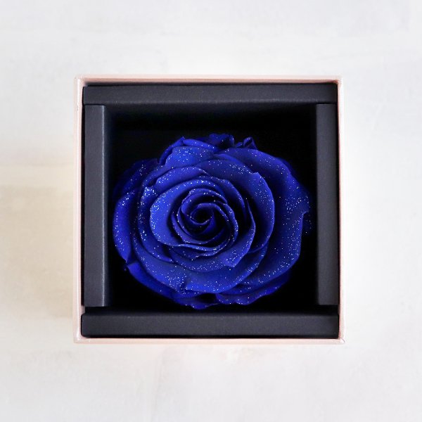 プリザーブドフラワー】ダイヤモンドローズ - エクセレントブルー
