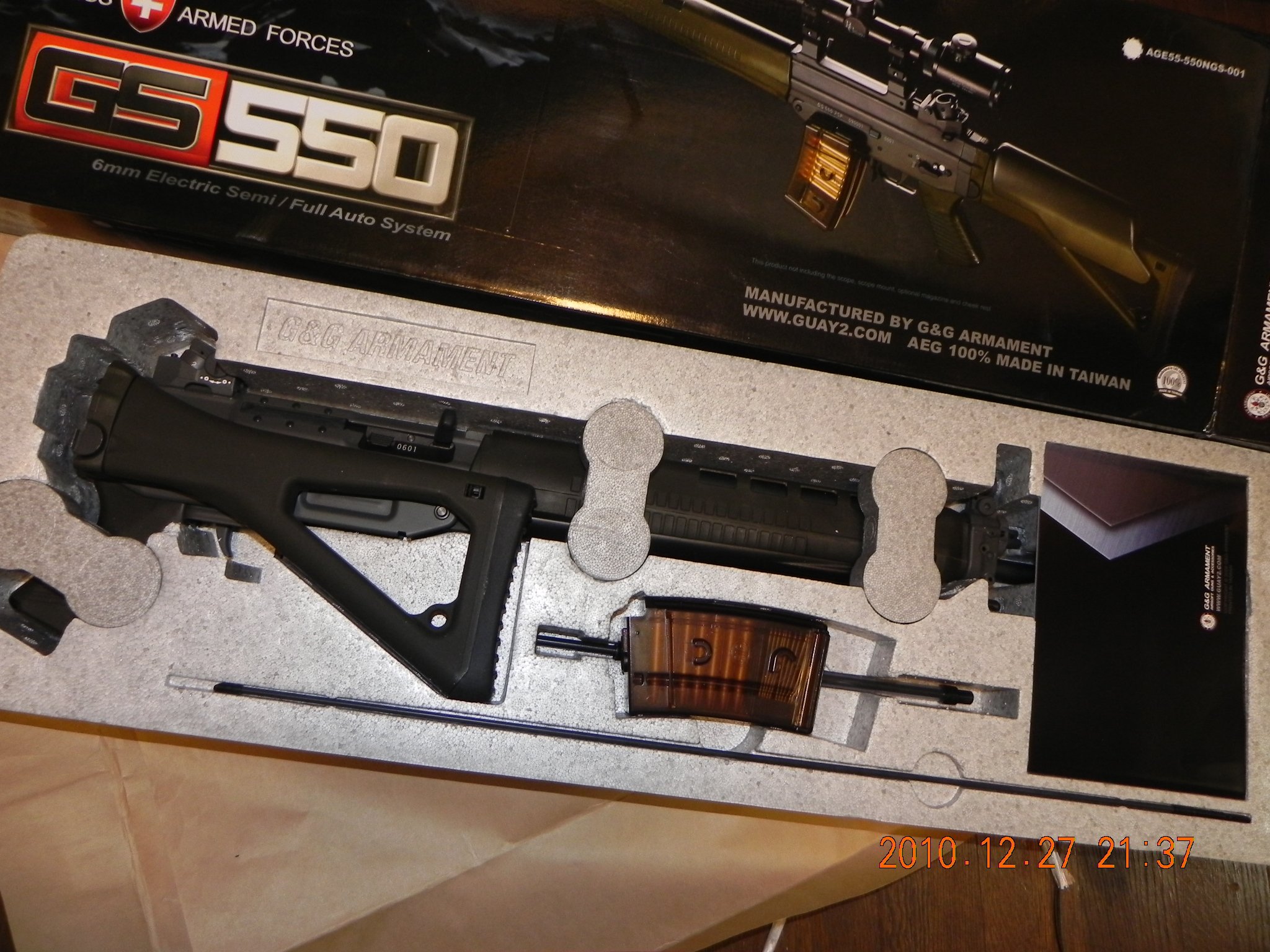 G&G ARMAMENT GS550ことG&G Sig SG550が年の瀬に到着しました。 | A