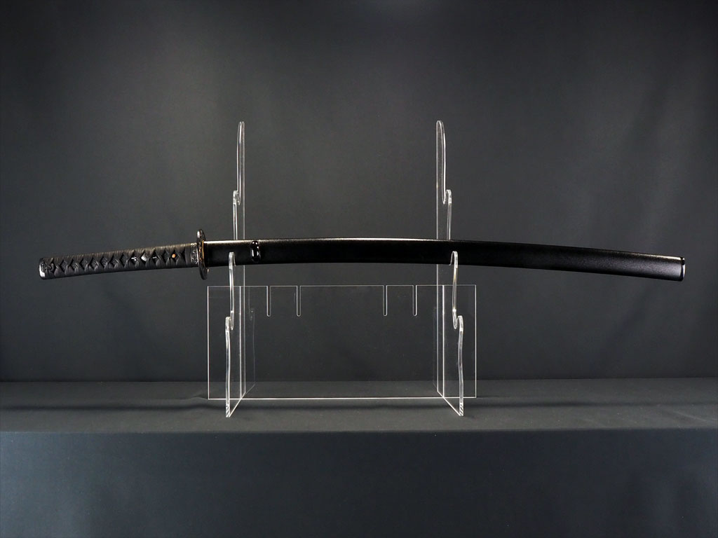 福島県S様 日本刀諸工作 拵一式製作（居合作/樋彫り、豚革巻柄、白鞘を