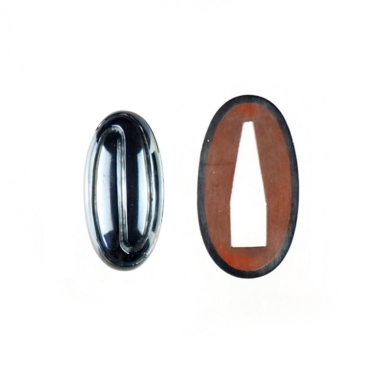 赤銅地山路図縁頭 [4-01] - 刀部 かたなべ 日本刀の拵と居合刀の製作・販売