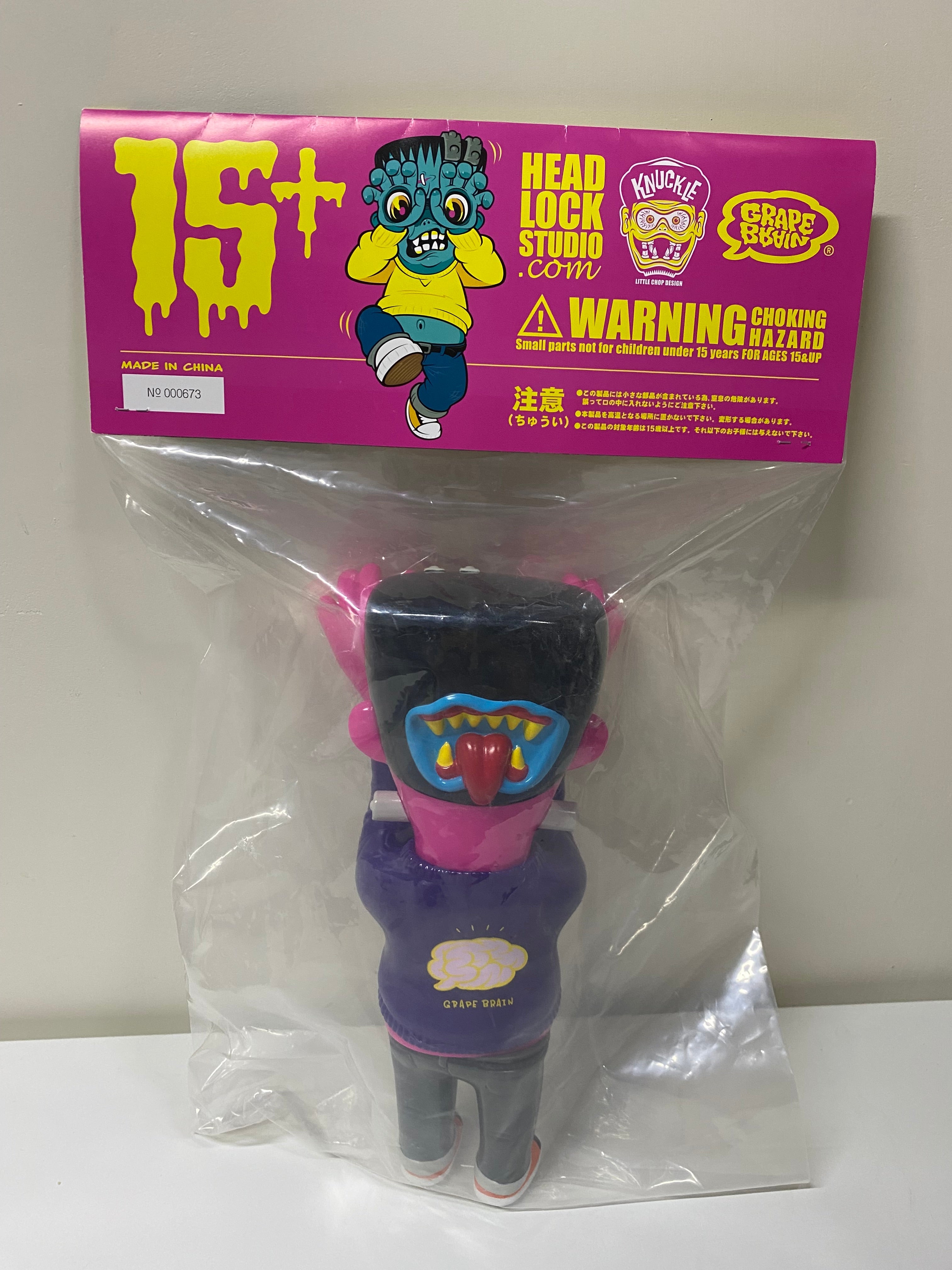 Headlock Knuckles Kustom Monsters X Grape Brain | Hot Pink - Super