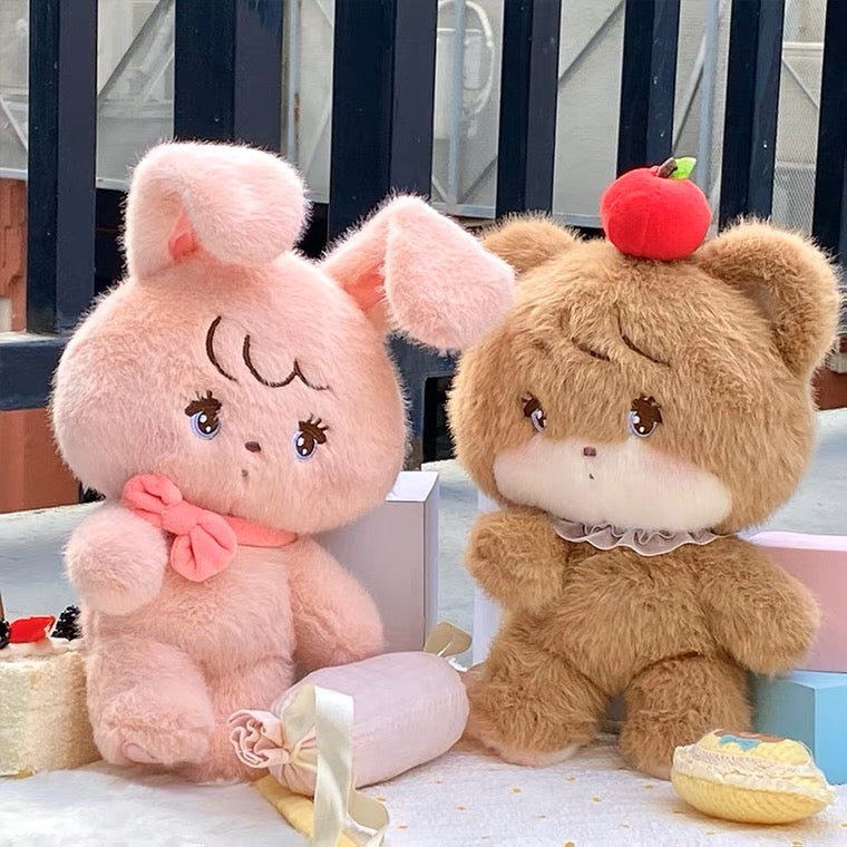 Mikko illustration Moveable Plush Doll 15cm & 20cm Bear Latte Dog