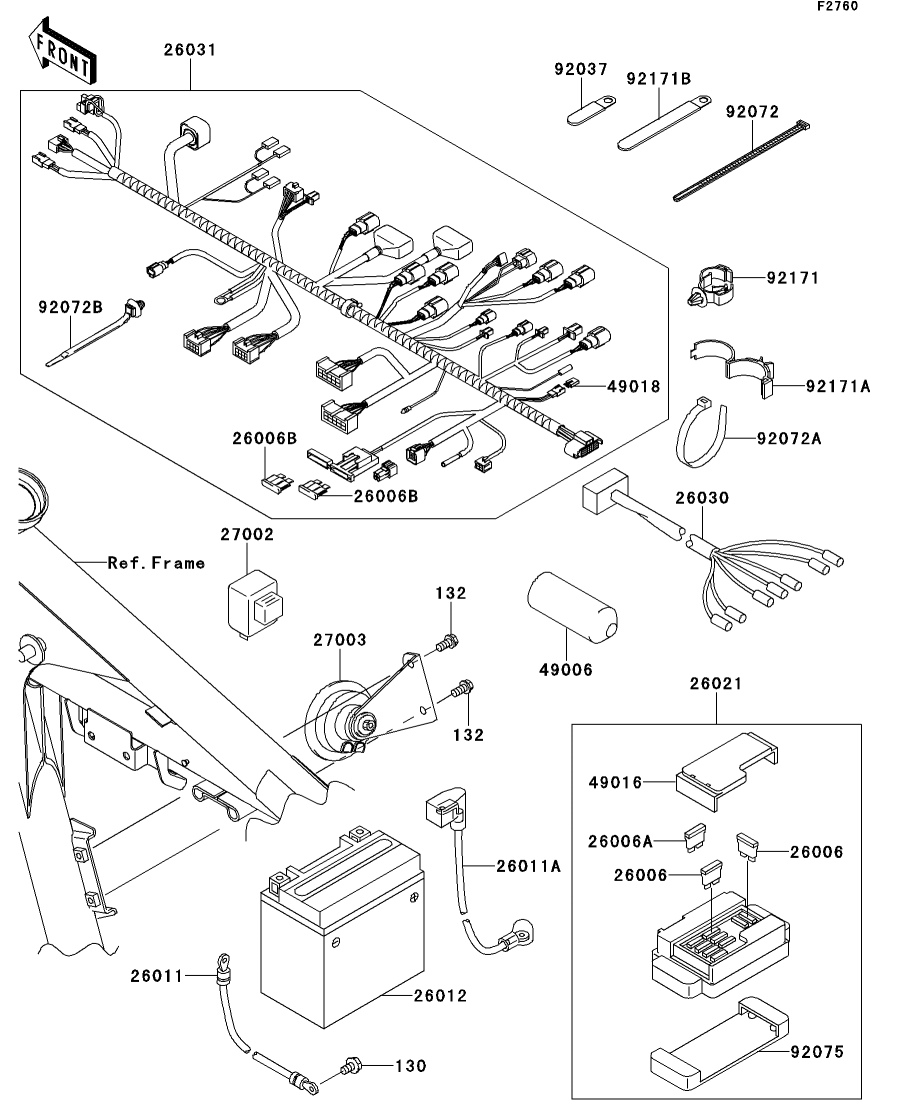 カワサキパーツ/ウエア＆グッズオンラインショップパーツ選択