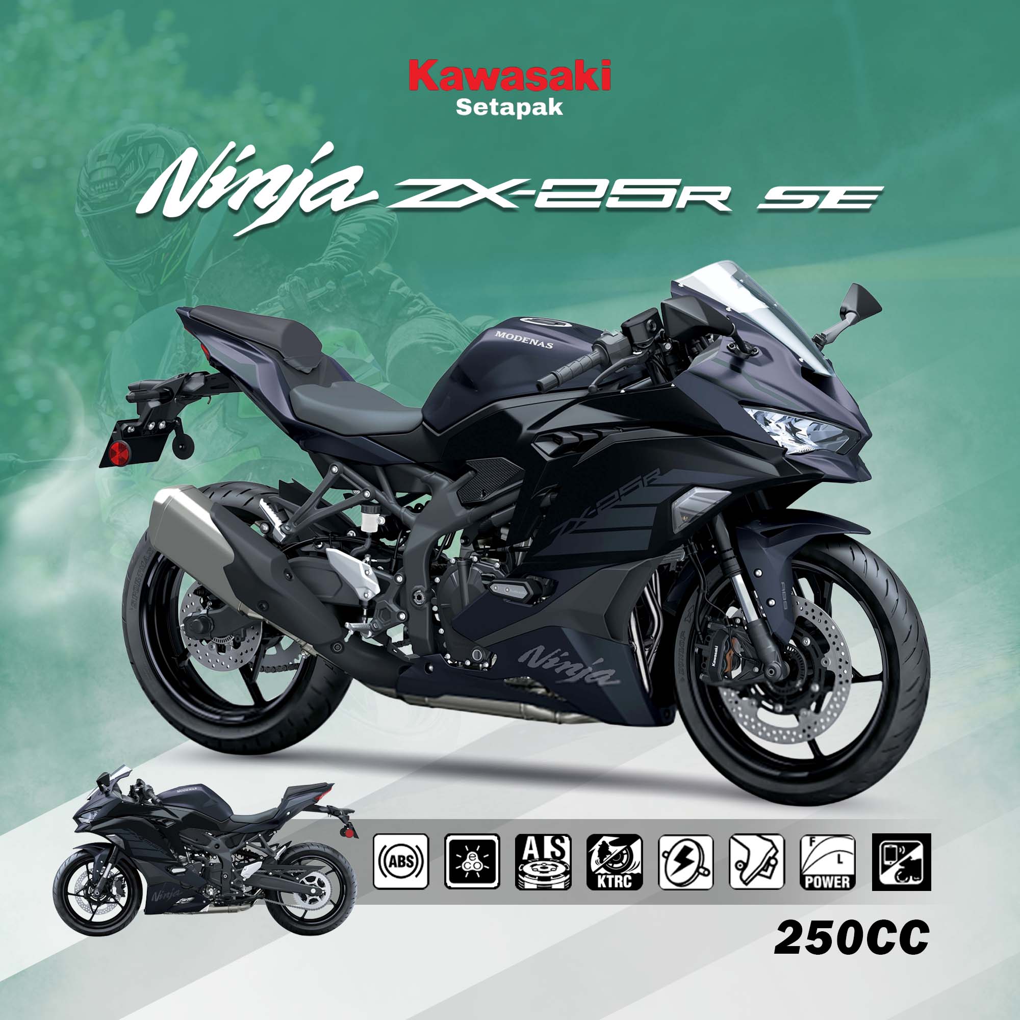 NINJA ZX-25R SE METALLIC SPARK BLACK - EANG CHUN MOTOR SDN BHD