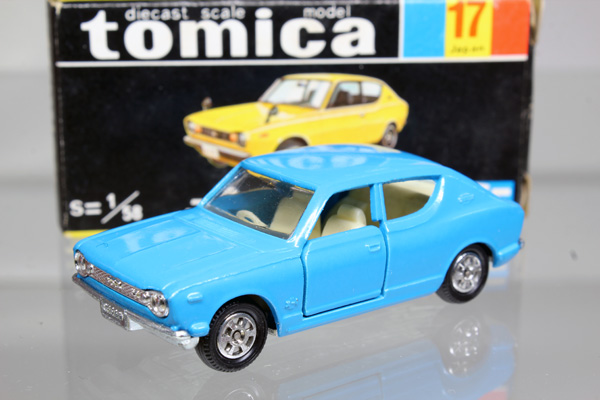 ミニカーショップ ケンボックス トミカ 黒箱☆17☆日産チェリーX-1(青