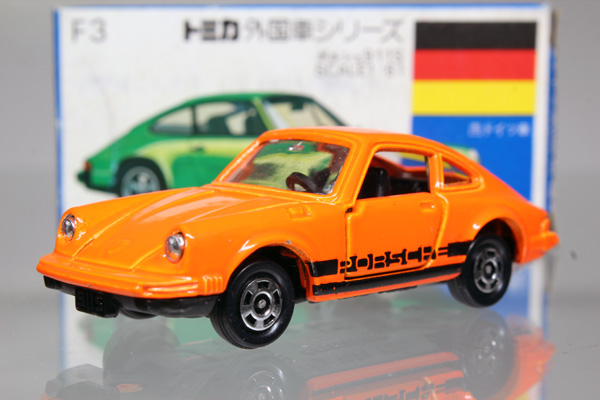 ミニカーショップ ケンボックス トミカ 青箱☆F3☆ポルシェ911S（蛍光