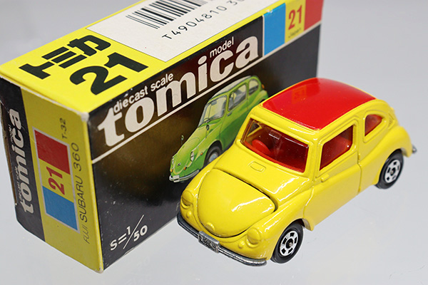 ミニカーショップ ケンボックス トミカ 黒箱☆21☆スバル360 Minicar