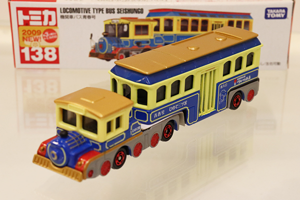 ミニカーショップ ケンボックス ロングトミカ☆138☆機関車バス青春号