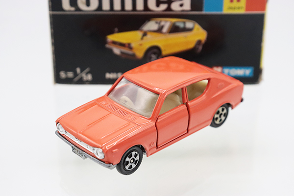 ミニカーショップ ケンボックス トミカ 黒箱☆17☆日産チェリー X-1(橙