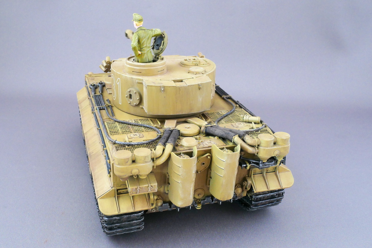 ドイツ重戦車 タイガーI 極初期型 アフリカ仕様 タミヤ 1/35 組立と