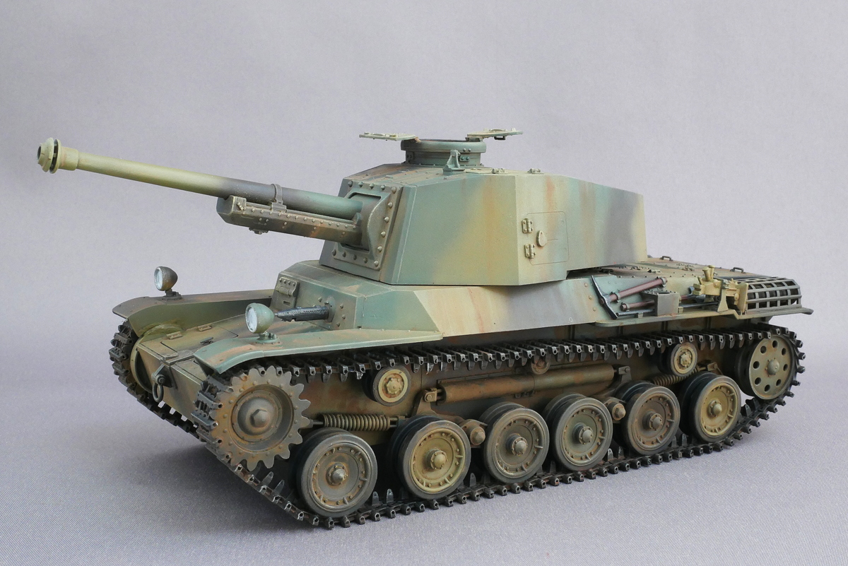 三式中戦車 チヌ ファインモールド 1/35 組立と塗装・製作記・完成写真