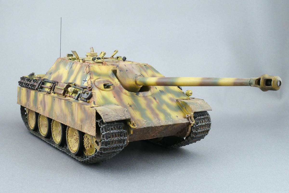 ヤークトパンター G1型 Sd.Kfz.173 メンモデル 1/35 ウェザリング追加