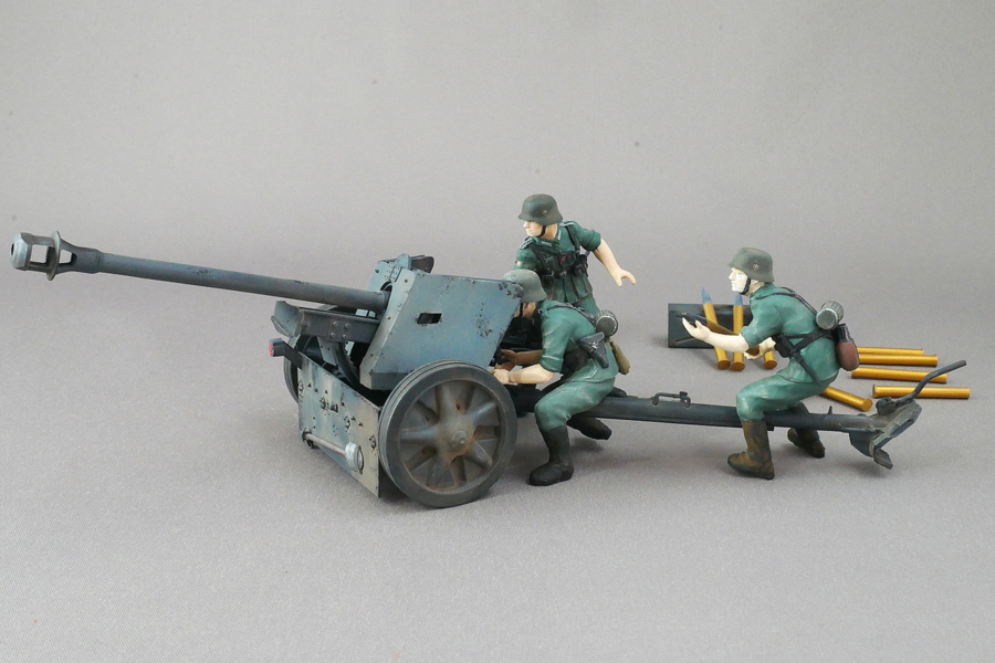 Pak40(L46) ドイツ75mm対戦車砲 タミヤ 1/35 プラモデル製作手順 組立