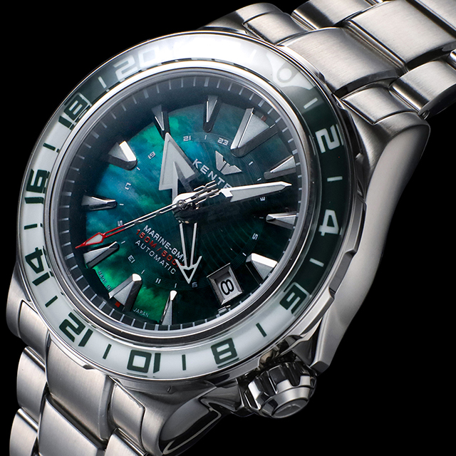 限定188本】KENTEX マリンGMT グリーンMOP／ MARINE GMT Green-MOP