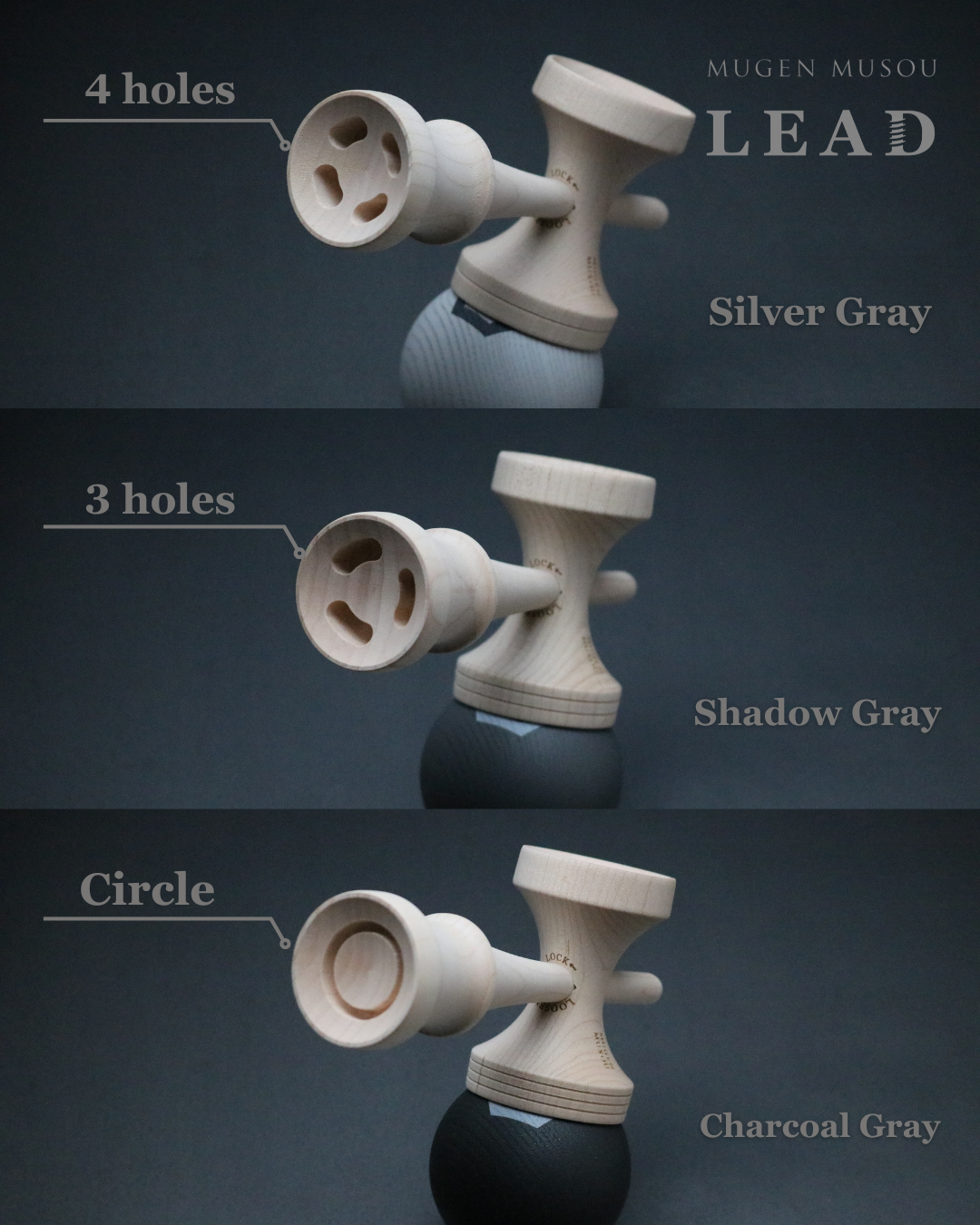 MUGEN MUSOU 【LEAD】-Silver Gray- (New Spec) – Kendama Shop Yume