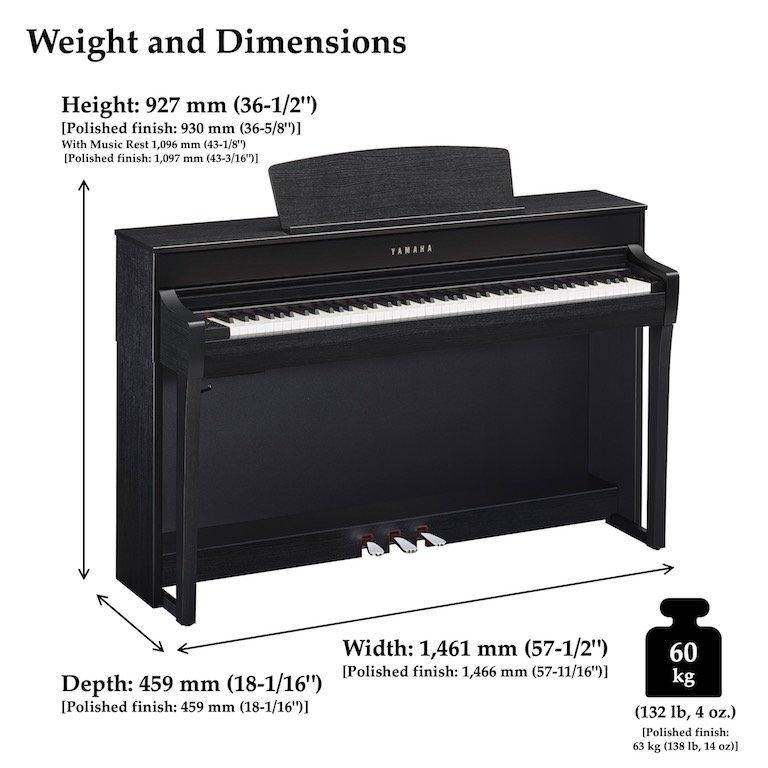 Yamaha Clavinova CLP-745 – Keyboard Concepts Piano Stores