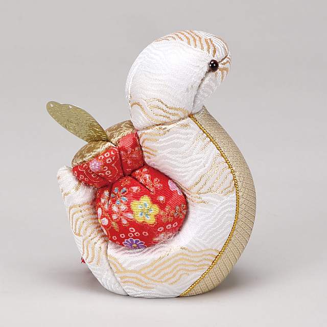 2025年干支「巳」（蛇） 木目込み人形 No4【人形の田辺】